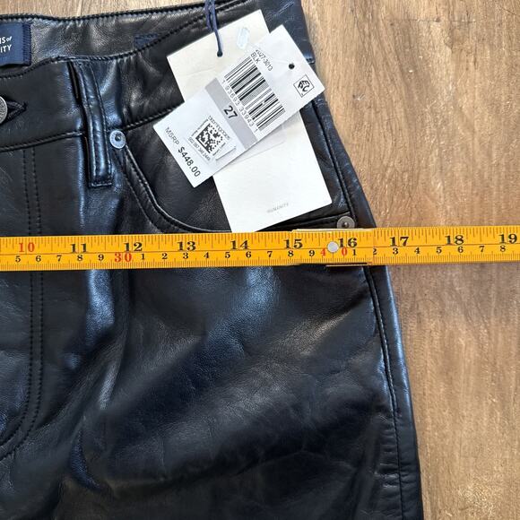 NWT Citizens of Humanity Jolene High-Rise Straight Genuine Leather Jeans 27 R448 - Picture 6 of 12